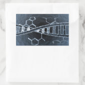DNA-streng Rechthoekige Sticker (Tas)