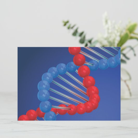 DNA-streng uitnodigingen (Staand voorkant)