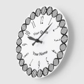 DNA-strengen met stralende standaardnummers Grote Klok (Hoek)