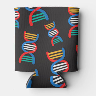 DNA-strengen, wetenschappelijk patroonontwerp. Blikjeskoeler