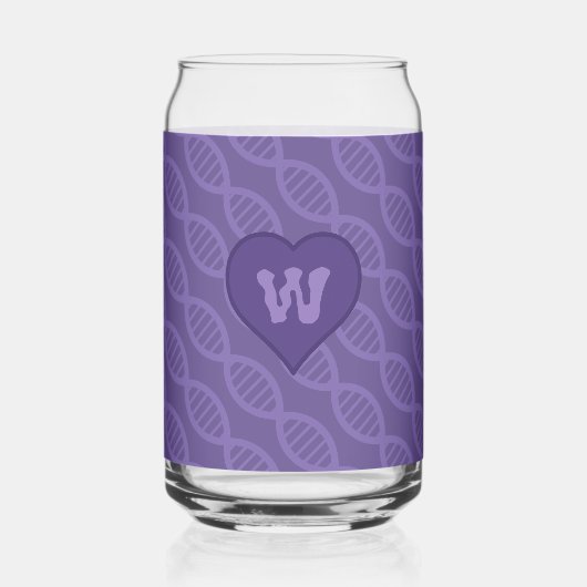 DNA-strepen Blikvorm Glas (Voorkant)