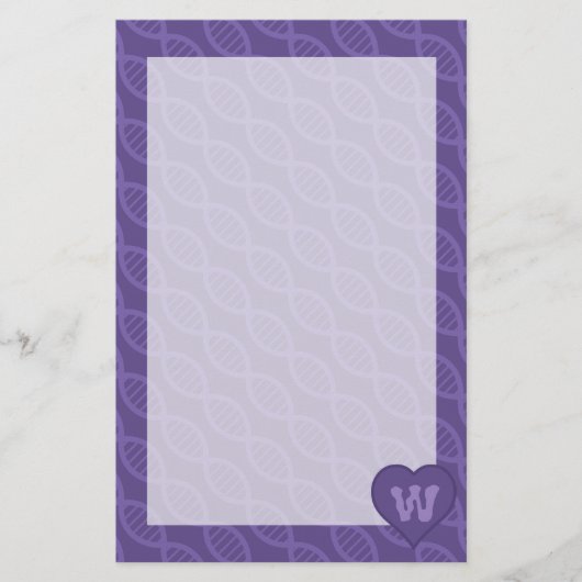 DNA Stripes Stationery Briefpapier (Voorkant)