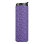 DNA Stripes Thermische Tumbler Thermosbeker (Gedraaid links)