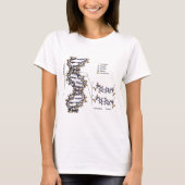 DNA-structuur Deoxyribonucleïnezuur basendiagram T-shirt (Voorkant)