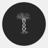 DNA-structuur Ronde Sticker (Voorkant)