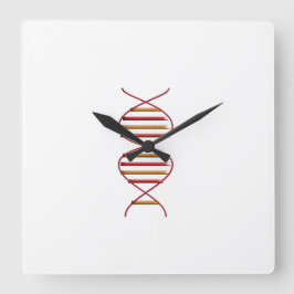 DNA-symbool wandklok