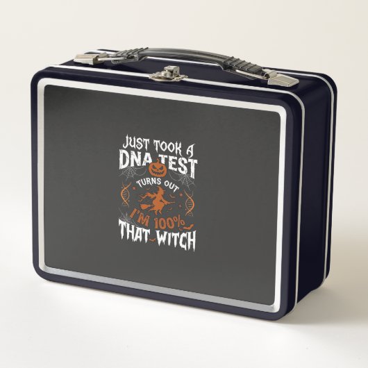 DNA-test heks Halloween pompoen spinnenweb (Voorkant)