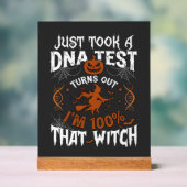 DNA-test heks Halloween pompoen spinnenweb Acryl Bord (Neutraal)