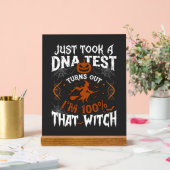 DNA-test heks Halloween pompoen spinnenweb Acryl Bord (Huwelijk)