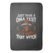 DNA-test heks Halloween pompoen spinnenweb Badmat (Voorkant Verticaal)