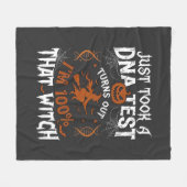 DNA-test heks Halloween pompoen spinnenweb Fleece Deken (Voorkant (Horizontaal))