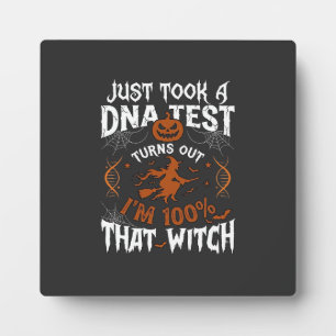 DNA-test heks Halloween pompoen spinnenweb Fotoplaat