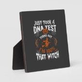 DNA-test heks Halloween pompoen spinnenweb Fotoplaat (Voorkant)