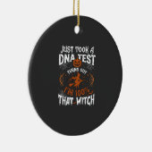 DNA-test heks Halloween pompoen spinnenweb Keramisch Ornament (Rechts)