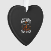 DNA-test heks Halloween pompoen spinnenweb Ornament (voorkant)