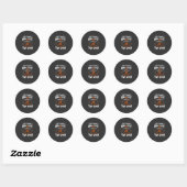 DNA-test heks Halloween pompoen spinnenweb Ronde Sticker (Vel)