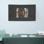 DNA-test heks Halloween pompoen spinnenweb Spandoek (Beurs)