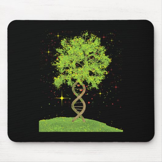 DNA Tree - Bioloog Biologie Student Science Earth Muismat (Voorkant)