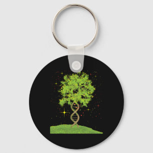 DNA Tree - Bioloog Biologie Student Science Earth Sleutelhanger