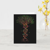 Dna Tree Genetic Funny Earth Day Plant A Tree Life Kaart (Gele Bloem)
