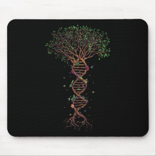 DNA Tree Genetic Funny Earth Day Plant een boomlev Muismat