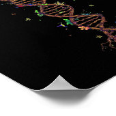 DNA Tree Genetic Funny Earth Day Plant een boomlev Poster (Hoek)
