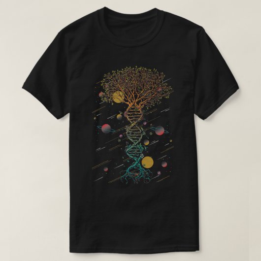 DNA Tree Life Biology Environment Science Genetics T-shirt (Design voorkant)