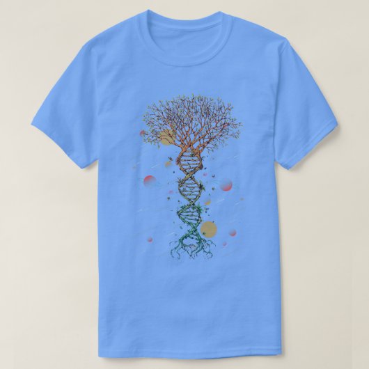 DNA Tree Life Biology Environment Science Genetics T-shirt (Design voorkant)