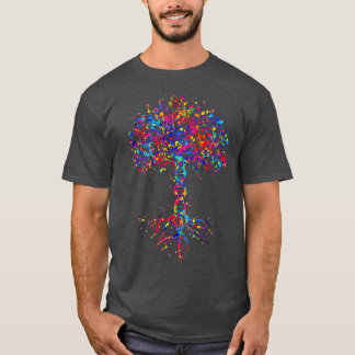 DNA Tree Life Waterverf Genetische bioloog Science T-shirt