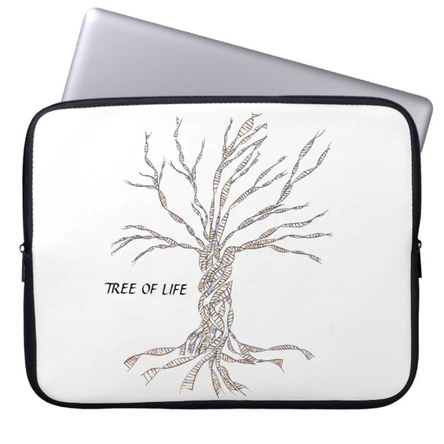 DNA TREE of Levensboom Laptop Sleeve (Voorkant)