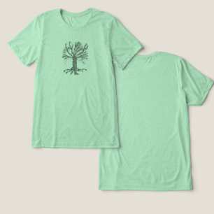 DNA Tree of Life gestileerd Groen Tri-Blend Shirt