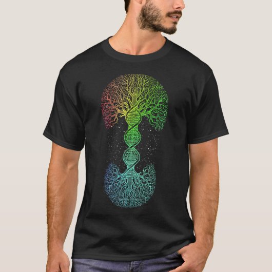Dna Tree of Life Science of Genetics Earth Day Gen T-shirt (Voorkant)