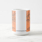 DNA TREE of Tree of Life Gestileerde oranje mok (Center)