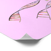 DNA TREE of Tree of Life POSTER PINK (Hoek)