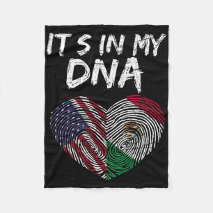 Dna Usa Vlag Amerikaanse Mexicaanse Vlag Mexico Fleece Deken
