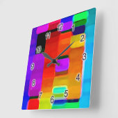 DNA van kleur Vierkante Klok (Hoek)