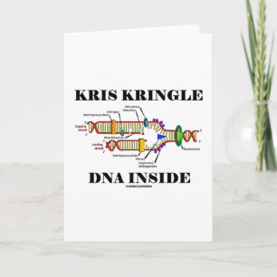DNA van Kringle van Kris binnen (de Replicatie van Feestdagen Kaart