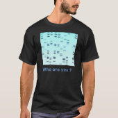 dna vingerafdruk, wie ben jij?  t-shirt (Voorkant)