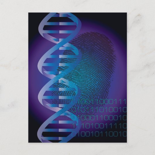 DNA-vingerafdrukwetenschap Briefkaart (Voorkant)