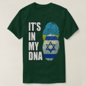 DNA-vlag voor het  erfgoed van Oekraïne en Israël T-shirt (Design voorkant)
