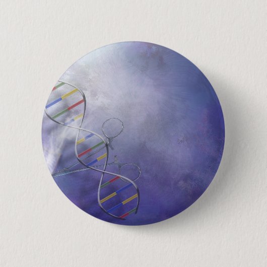 DNA-WETENSCHAP RONDE BUTTON 5,7 CM (Voorkant)