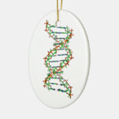 DNA - wetenschap/wetenschapper/biologie Keramisch Ornament (Links)
