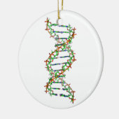 DNA - wetenschap/wetenschapper/biologie Keramisch Ornament (Links)