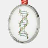 DNA - wetenschap/wetenschapper/biologie Metalen Ornament (Links)