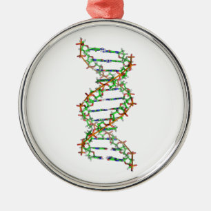 DNA - wetenschap/wetenschapper/biologie Metalen Ornament
