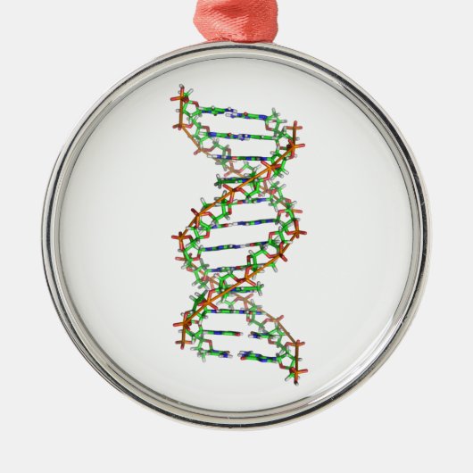 DNA - wetenschap/wetenschapper/biologie Metalen Ornament (Voorkant)