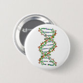 DNA - wetenschap/wetenschapper/biologie Ronde Button 5,7 Cm (Voorkant /achterkant)
