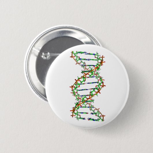DNA - wetenschap/wetenschapper/biologie Ronde Button 5,7 Cm (Voorkant /achterkant)