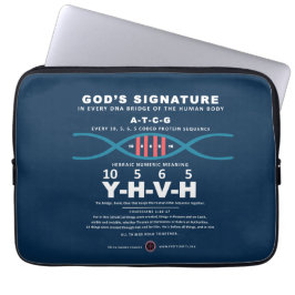 DNA-YHVH-code Laptop Sleeve