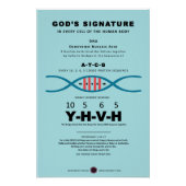 DNA-YHVH-code Perfect Poster (Voorkant)